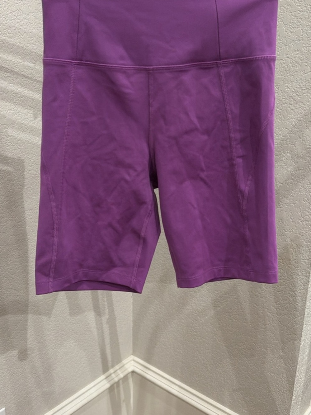 girlfriend collective High-Waist Violet Bike Shorts